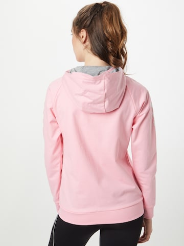 Hummel Athletic Zip-Up Hoodie in Pink