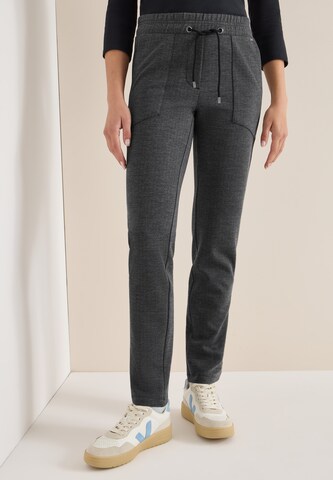 CECIL Slim fit Pants in Black: front