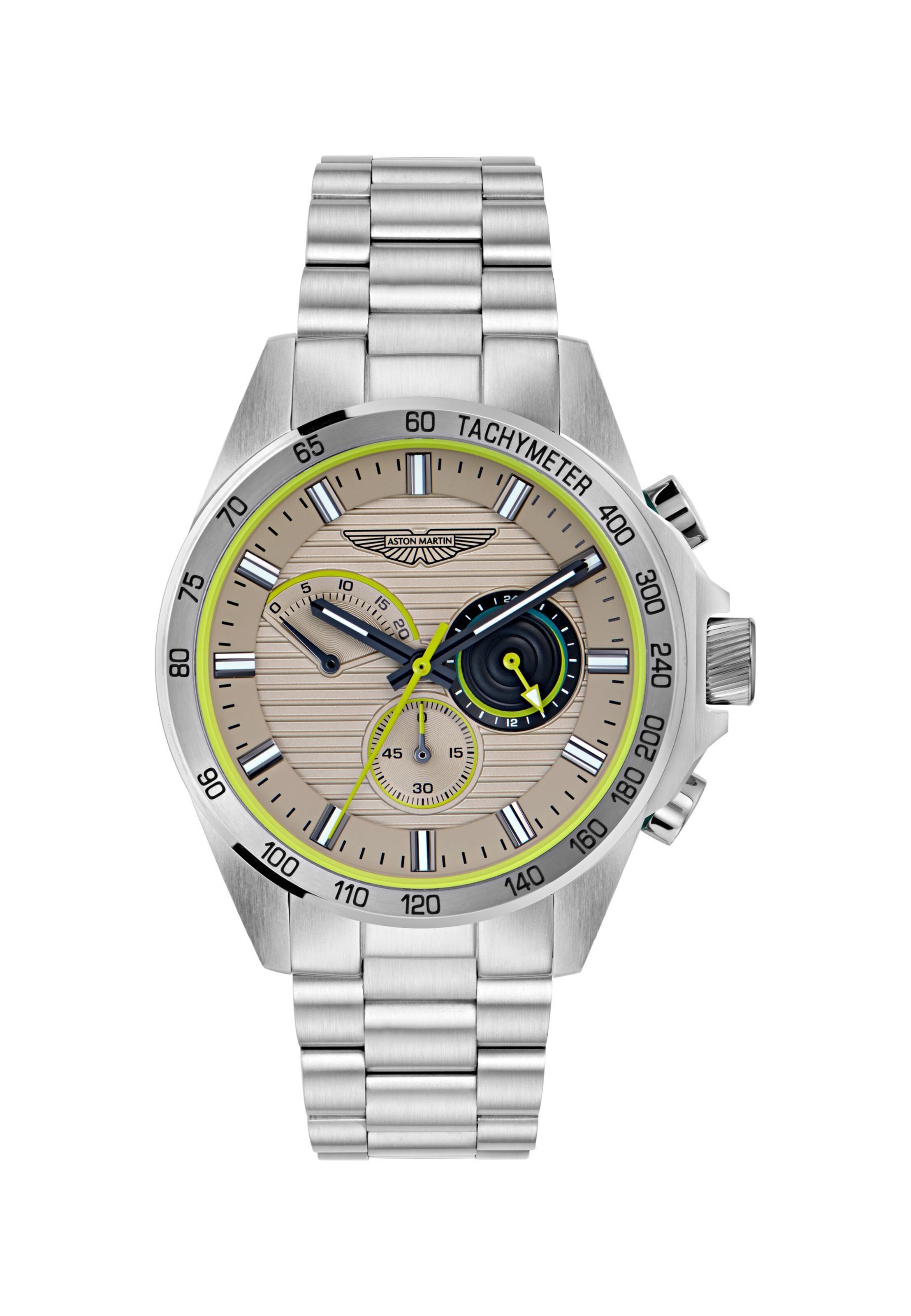 Aston Martin Uhr in Silber