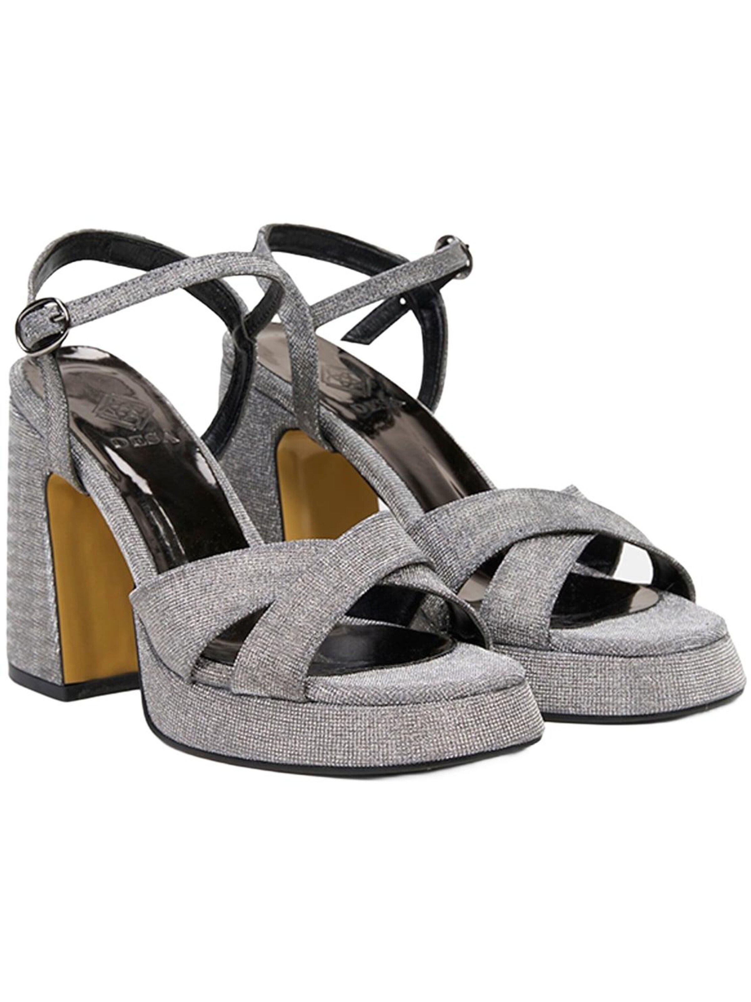 Desa Strap sandal 'Slingback-Pumps' in Grey