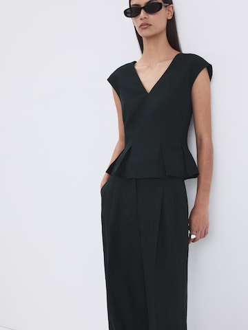 Wide leg Pantaloni con pieghe 'LBOLGA' di MANGO in blu