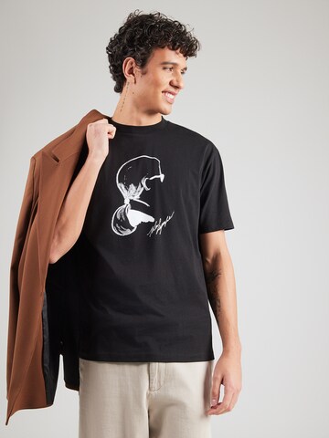 Karl Lagerfeld Póló - fekete: elől