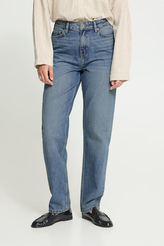 ICHI Tapered Jeans in Blauw: voorkant