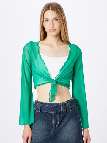 Monki Blouse in Groen: voorkant