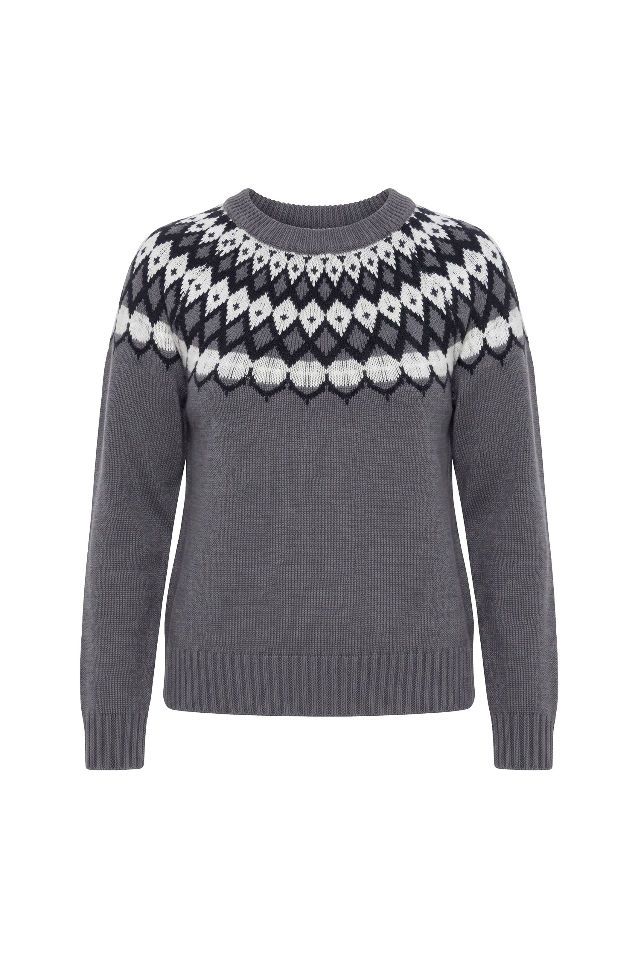 Ulla Popken Pullover in Grau: Vorderseite