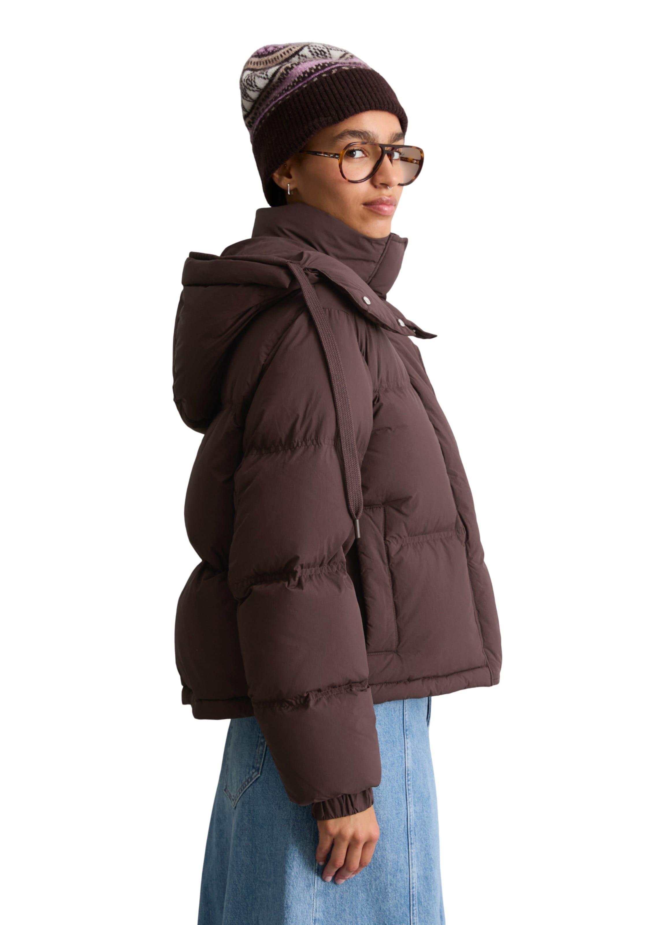 Veste d’hiver Marc O'Polo DENIM en marron : sur le côté