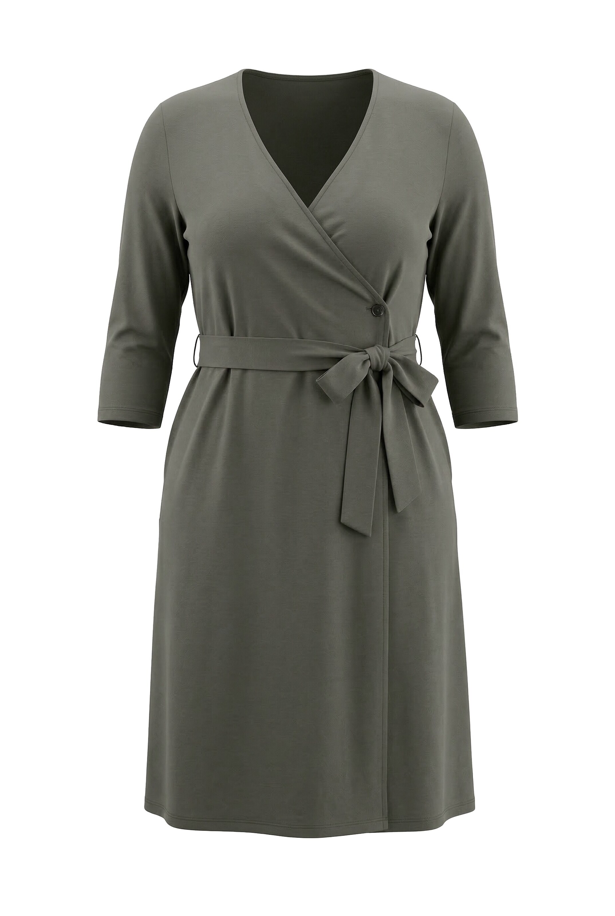Ulla Popken Dress in 42-44 in Olive, Item view