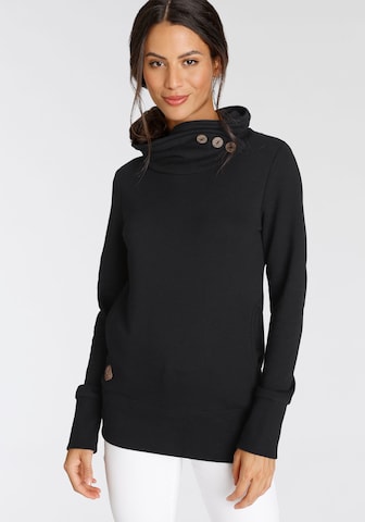 Ragwear Sweatshirt in Black: front