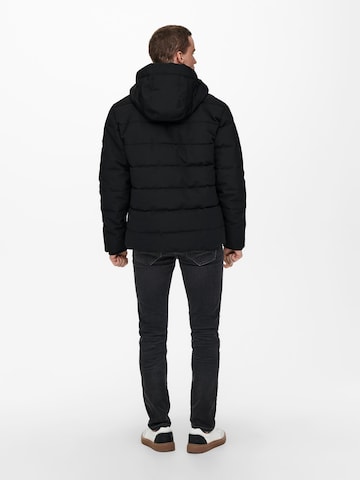 Only & Sons Between-season jacket 'Cayson' in Black