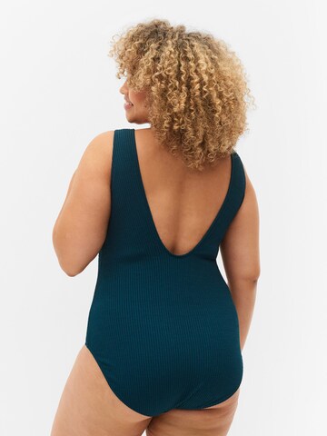 Swim by Zizzi - Bustier Traje de baño 'DREAM' en verde