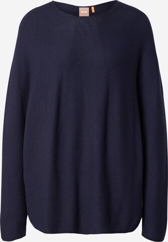 BOSS Sweater 'Faland' in Blue: front