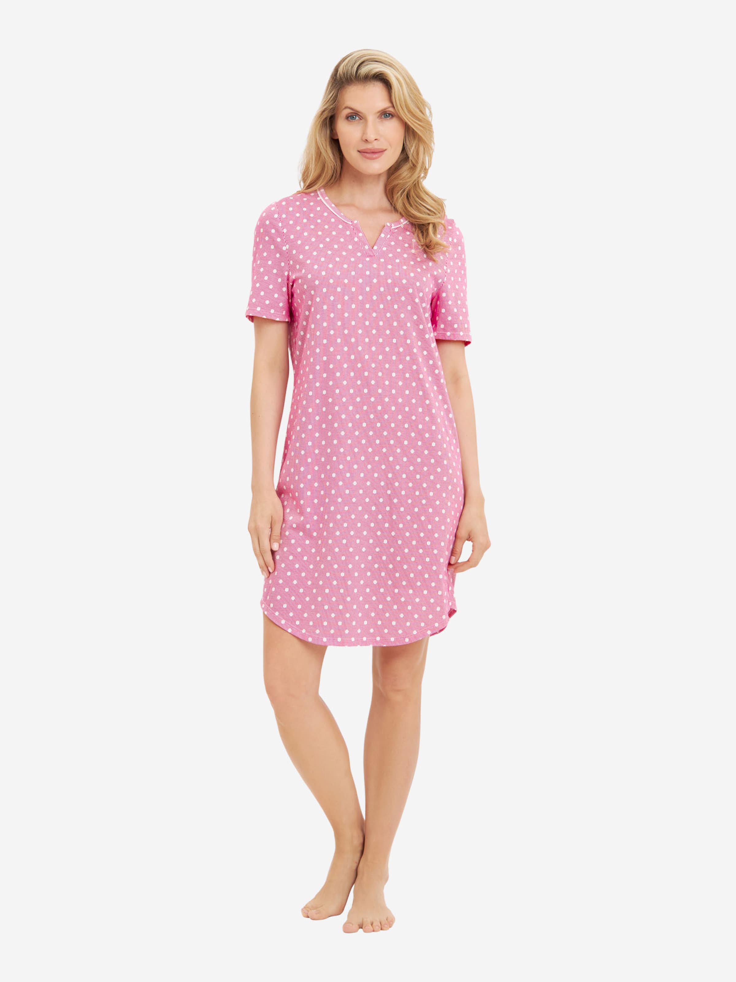 Rösch Nachthemd ' Mustermix ' in Pink: Vorderseite