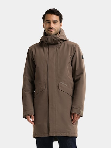 Didriksons Winterparka 'Kenny' in Bruin: voorkant