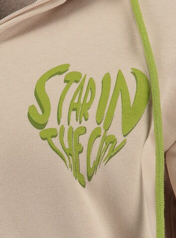 Key Largo - Sudadera con cremallera ' SWEET APPLE ' en beige