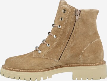 Paul Green Lace-Up Ankle Boots in Beige