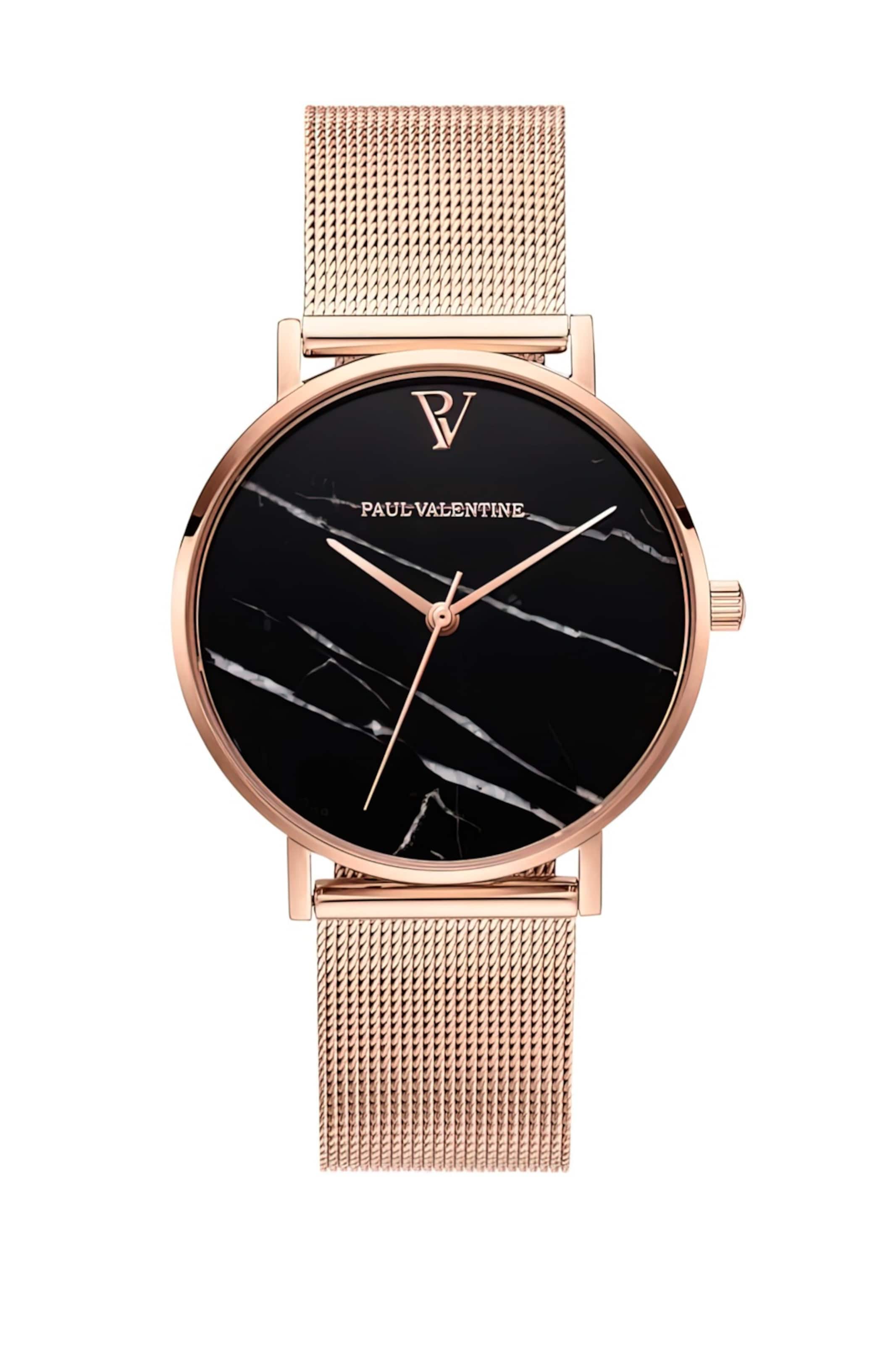 PAUL VALENTINE Analog Watch in Gold: front