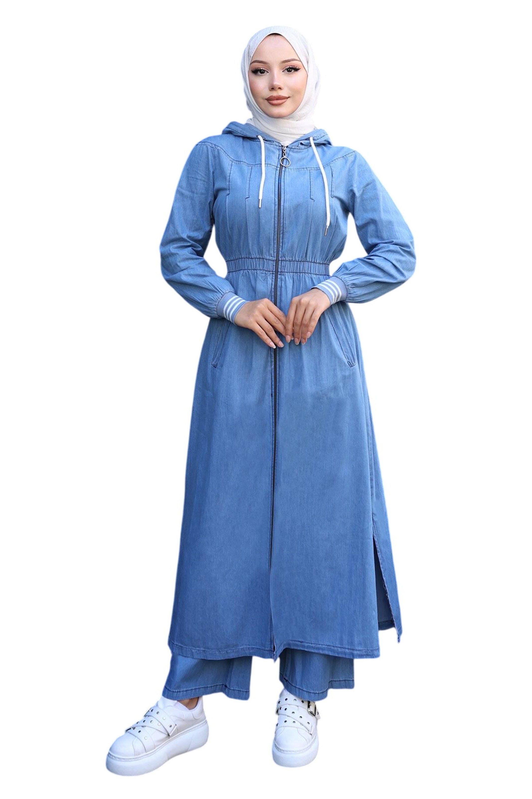 MODAMIHRAM Broekpak in Blauw: voorkant