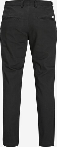 JACK & JONES Štandardný strih Chino nohavice 'OLLIE DAVE' - Čierna