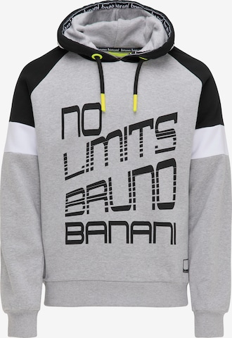 BRUNO BANANI Sweatshirt 'Jordan' in Grijs: voorkant