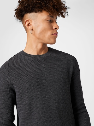 TOM TAILOR Sweater in Black