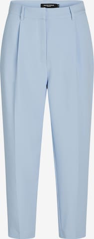 BRUUNS BAZAAR Tapered Pleated Pants 'Cindy Dagny' in Blue: front