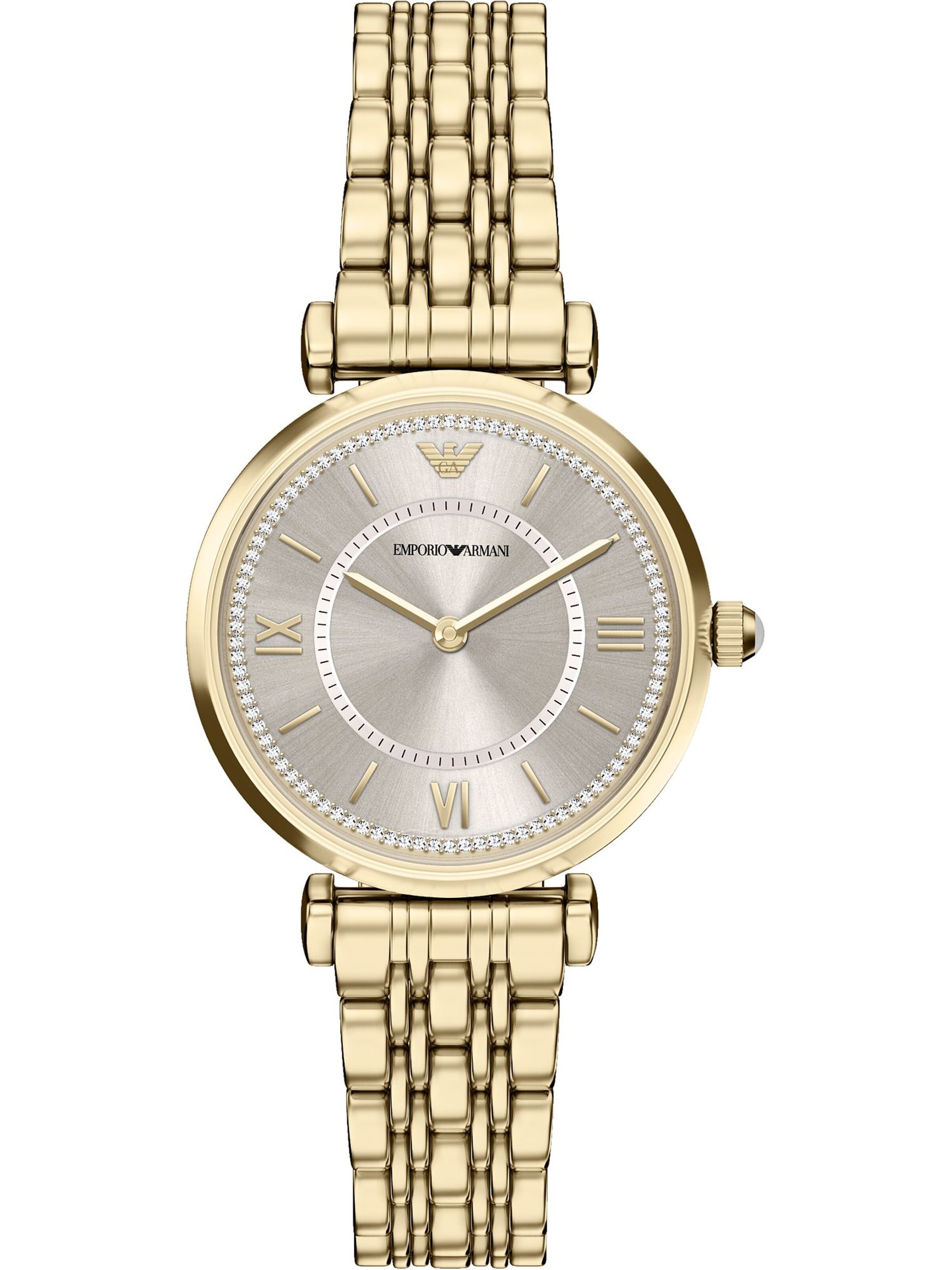 Emporio Armani Uhr in Gold: Vorderseite