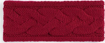Roeckl Hoofdband ' Braided Cashmere ' in Rood