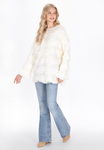 Pull-over IZIA en blanc