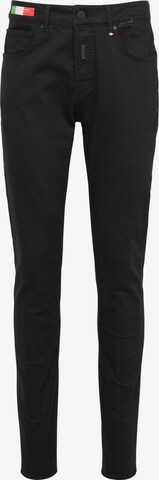 Carlo Colucci Regular Jeans in Black: front