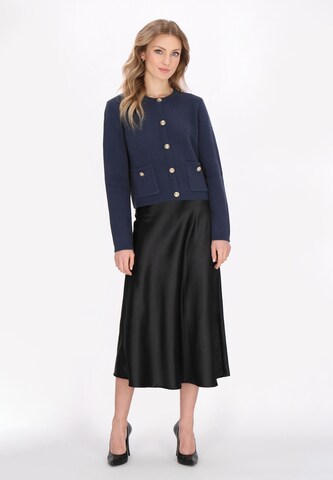 DreiMaster Klassik Gebreid vest in Blauw