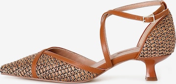 CAFè NOIR Pumps in Brown: front