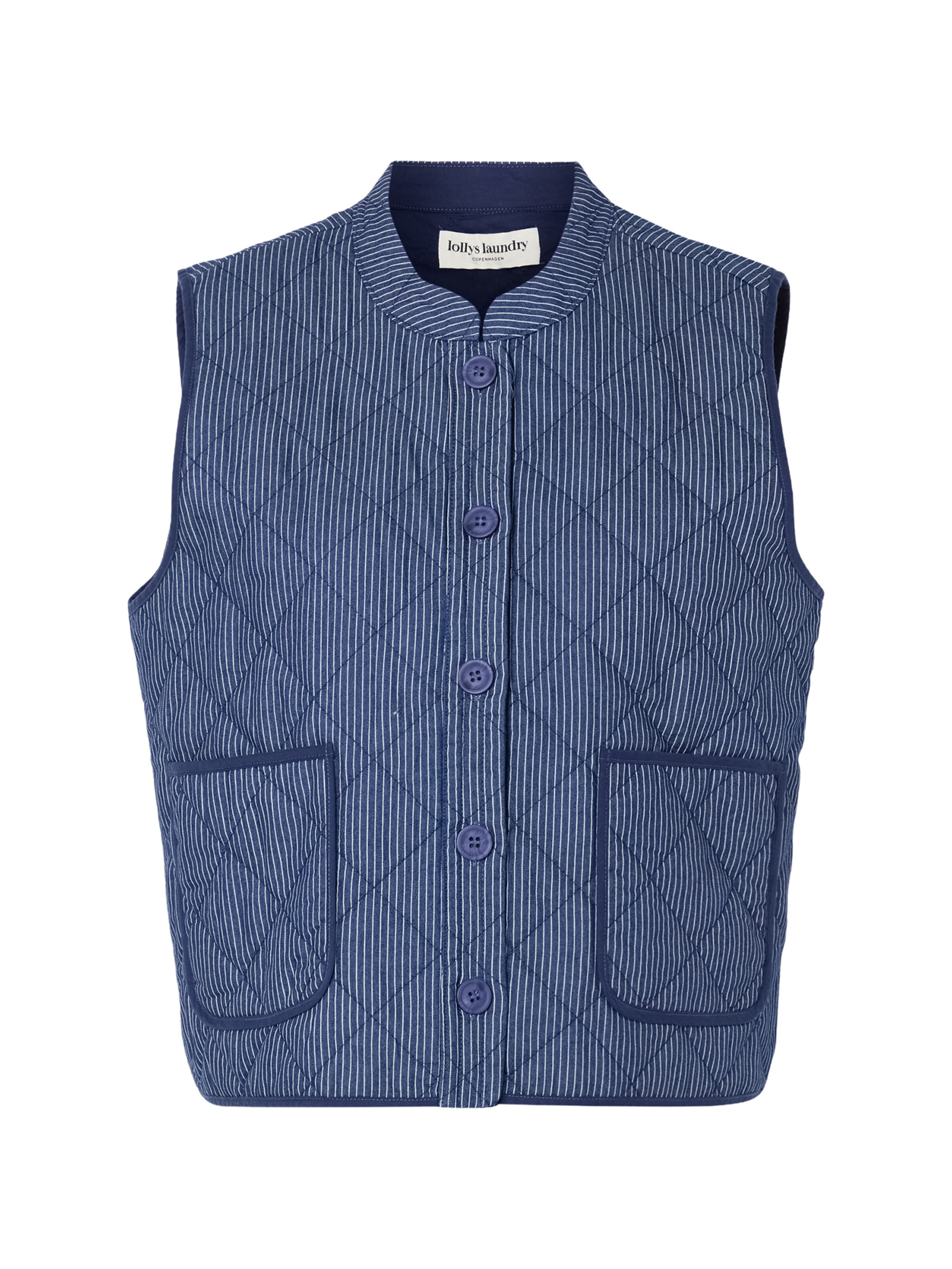 Lollys Laundry Weste 'Cairo' in Blau: Vorderseite
