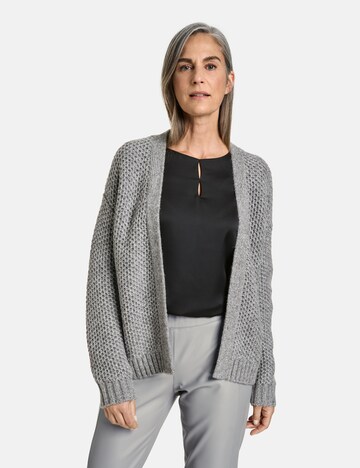 GERRY WEBER Knit cardigan in Grey: front