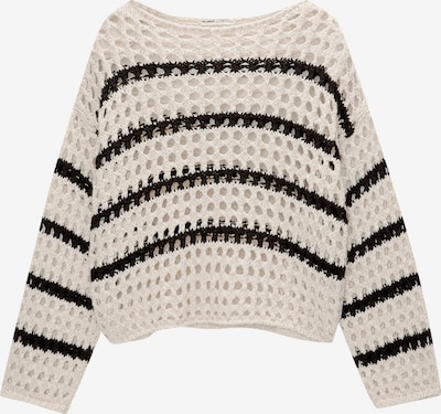 Pull&Bear Pullover i pastelgul / sort, Produktvisning