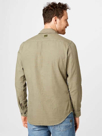 G-Star RAW Slim fit Button Up Shirt 'Marine' in Green