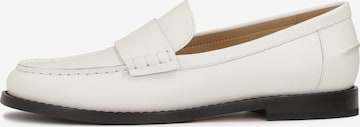 Kazar Studio Moccasins in White: front