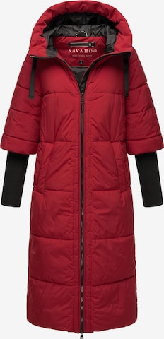 NAVAHOO Χειμερινό παλτό 'Ciao Miau XIV' σε κόκκινο