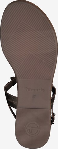 TAMARIS T-Bar Sandals in Gold