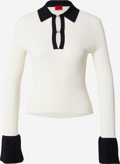 Megztinis 'Sharro' iš HUGO, spalva – juoda / balta, Prekių apžvalga