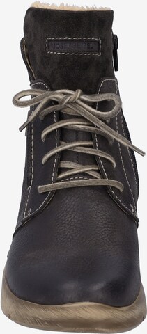 JOSEF SEIBEL Lace-Up Ankle Boots in Black