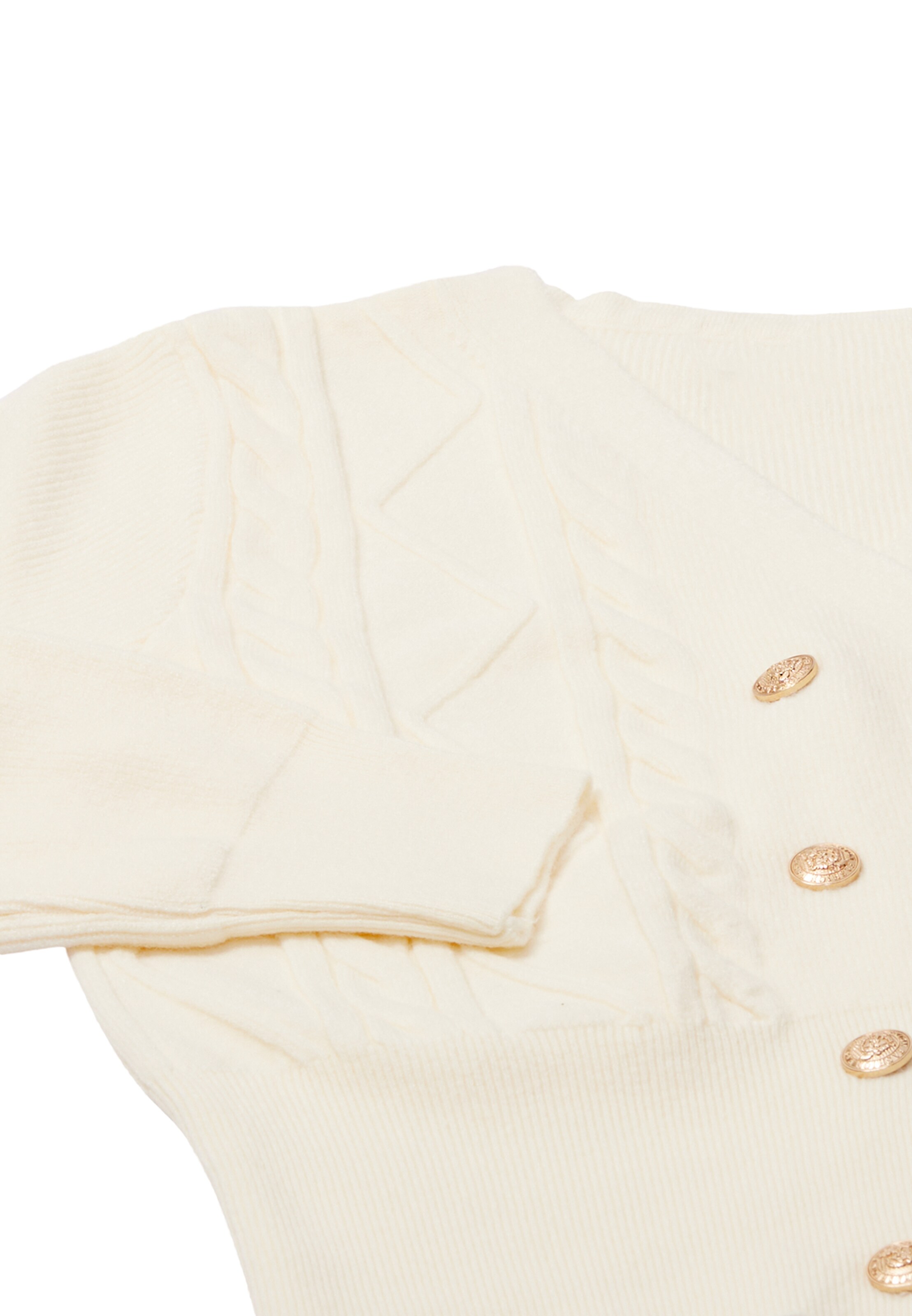 NAEMI - Casaco de malha em branco