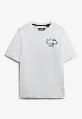 T-Shirt Superdry & Co en blanc : devant