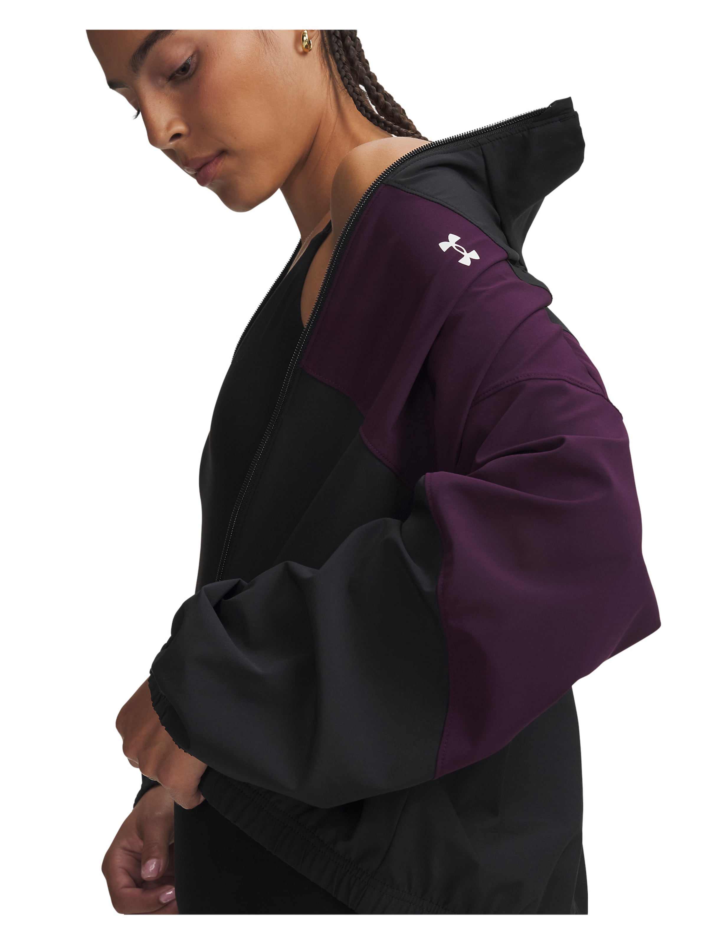 UNDER ARMOUR Athletic Jacket in Black