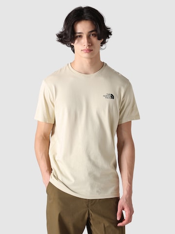 THE NORTH FACE Regular fit T-shirt 'Simple Dome' i beige: framsida