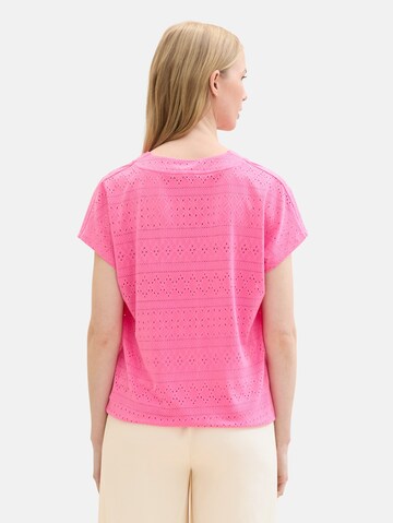 TOM TAILOR Bluse in Pink