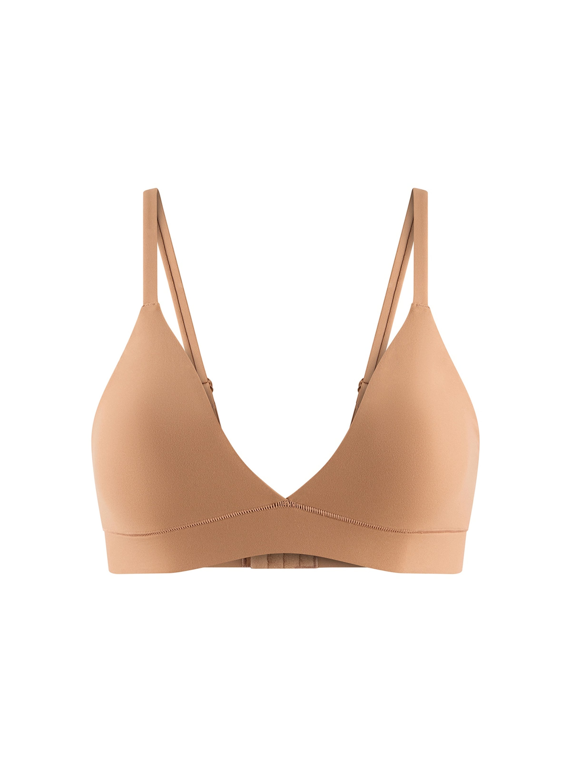 Triangolo Reggiseno 'Pure Soft' di ETAM in marrone: frontale
