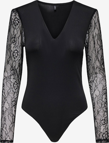 ONLY Боди-футболка 'ONLSia' в Черный: спереди