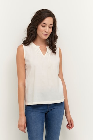 Cream - Blusa 'Liselin' em branco: frente