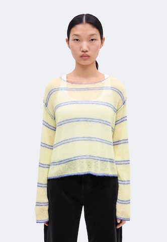 Pull-over AMERICAN VINTAGE en jaune : devant