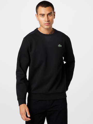 Lacoste Sport Αθλητική μπλούζα φούτερ σε μαύρο: μπροστά
